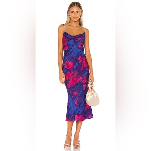 MAJORELLE Dresses & Skirts - Majorelle NWOT Boston Midi Dress in Tye Dye Multi Size XS